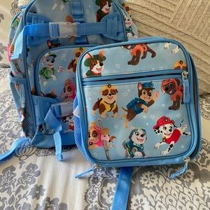 Pottery Barn Kids Paw Patrol Backpack and Lunchbox set